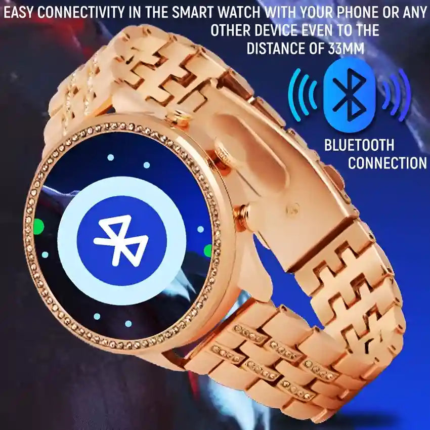 51 GADGETS DIAMOMD SMART WATCH WITH WIRELESS CHARGER