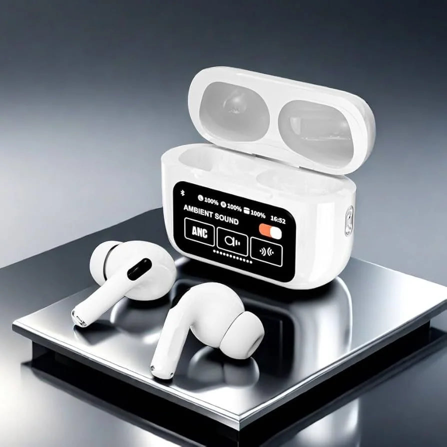 Smart Display Earbuds With Touch Screen