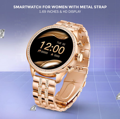 51 GADGETS DIAMOMD SMART WATCH WITH WIRELESS CHARGER